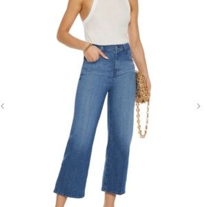 Joan cropped faded high-rise straight-leg jeans